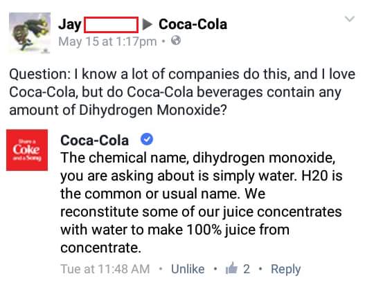 PSA: Dihydrogen Monoxide awareness