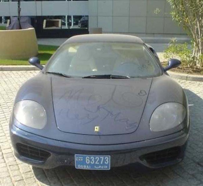 Abandonded cars in Dubai