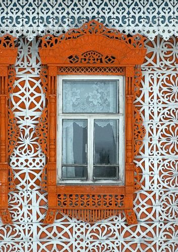 Hard Carved House In Russia