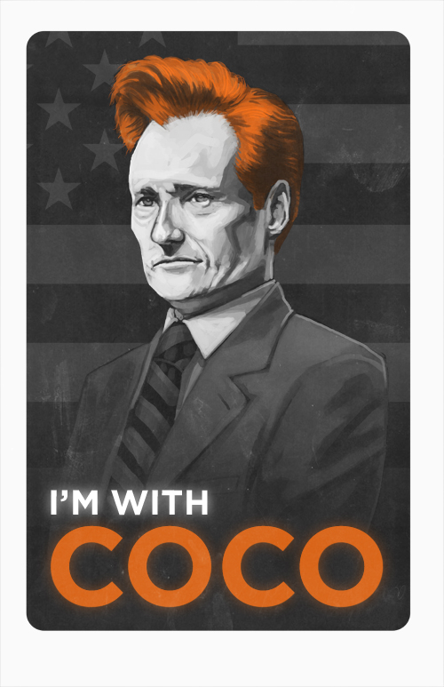 Show your support for Conan O'brien by sharing this image created by the fine folks over at www.sirmikeofmitchell.com/