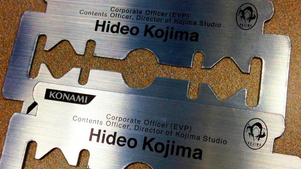 hideo kojima business card - Corporate Officer Evp Contents Officer, Director of Kojima Studio Hideo Kojima Konami Corporate Officer Evp Contents Officer, Director of Kojima Studio Hideo Kojima