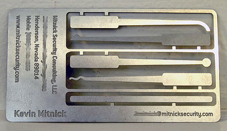 kevin mitnick business card - mitnicksecurity.com Llenick Security Consulting, Llc Henderson, Nevada 89014 Mobile Kevin Mienick
