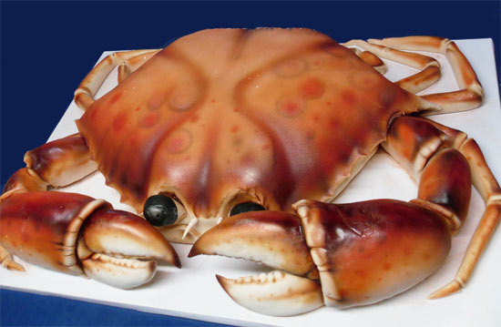 crab shaped cake