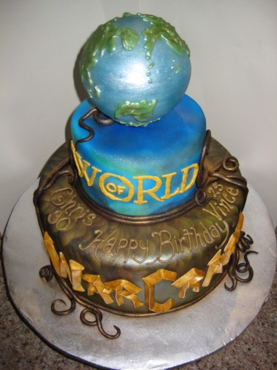 warcraft birthday cake - Vorld