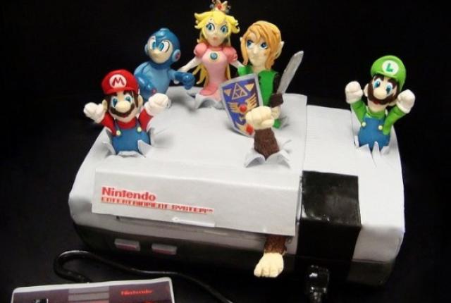 video game cakes - Nintendo
