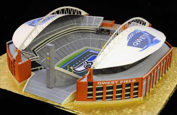 amazing sports cakes - Qwest Field