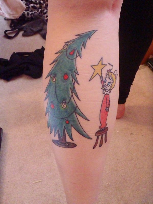 20 Awesome Christmas Tattoos For Your Holiday Cheer