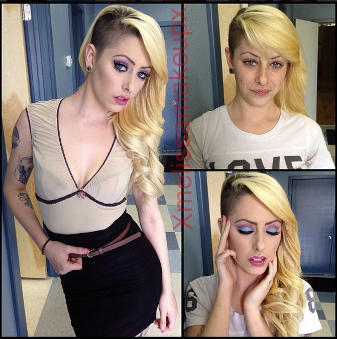 adult stars before and after makeup - Aut