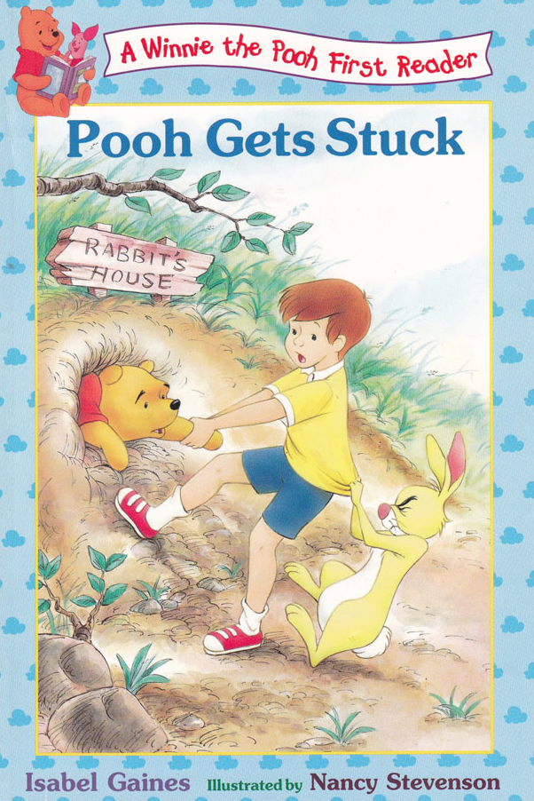 rude childrens books - A Winnie the Pooh First Reader Pooh Gets Stuck Rabbit'S House Isabel Gaines illustrated by Nancy Stevenson