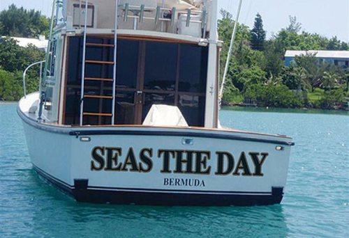 funny boat names - Seas The Day Bermuda