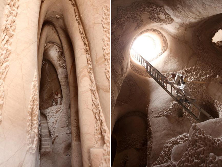 art carved caves