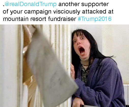 star wars hello there meme - . Trump another supporter of your campaign visciously attacked at mountain resort fundraiser
