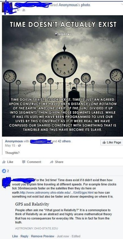 deep life conspiracy theories - Tared Anonymous's photo Time Doesn'T Actually Exist Aanone Oslo Time Doesn'T Exist. Clocks Exist. Time Is Just An Agreed Upon Construct We Have Taken Distance One Rotation Of The Earth, And One Orbit Of The Sun. Divided It 