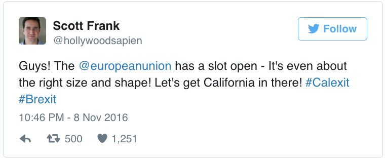 #CalExit: California Is Trying To Secede After Trump Victory
