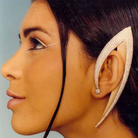 Earrings that make it look like you have Spock Ears