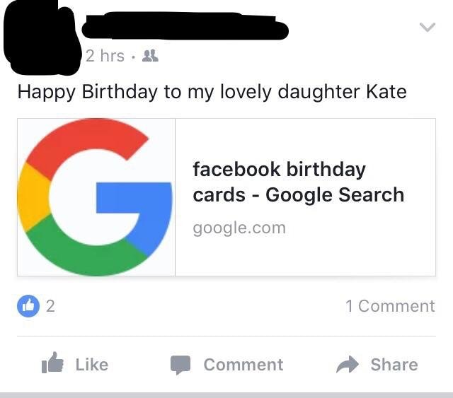 icon google pay - 2 hrs. 81 Happy Birthday to my lovely daughter Kate facebook birthday cards Google Search google.com 1 Comment Comment