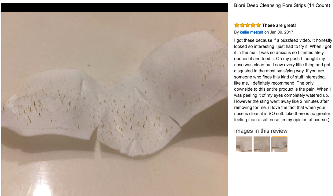 People Are Reviewing Biore Strips With Photos of the Aftermath