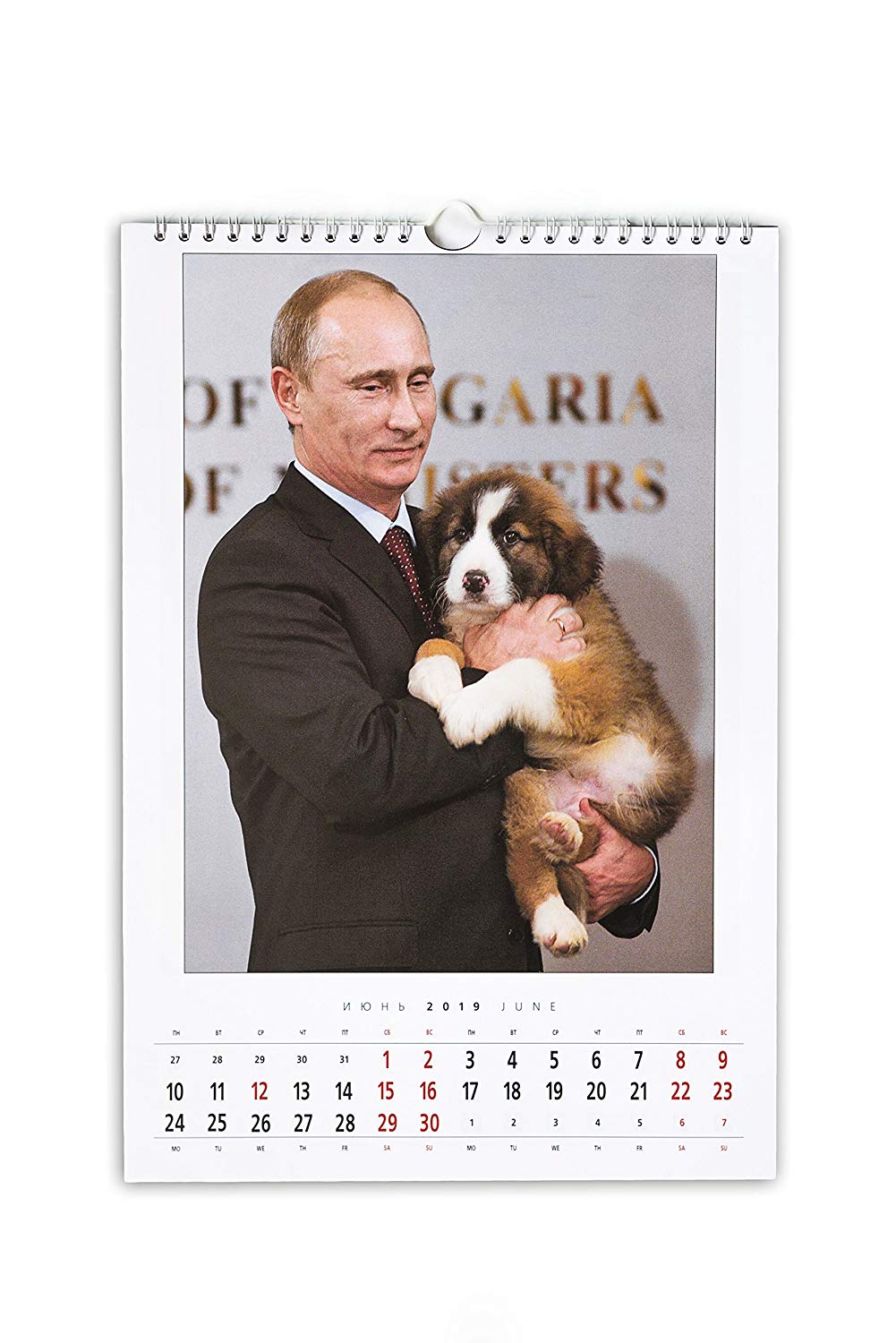 Putin's 2019 Calendar Is Here And It's As Bizarre As You'd Hope