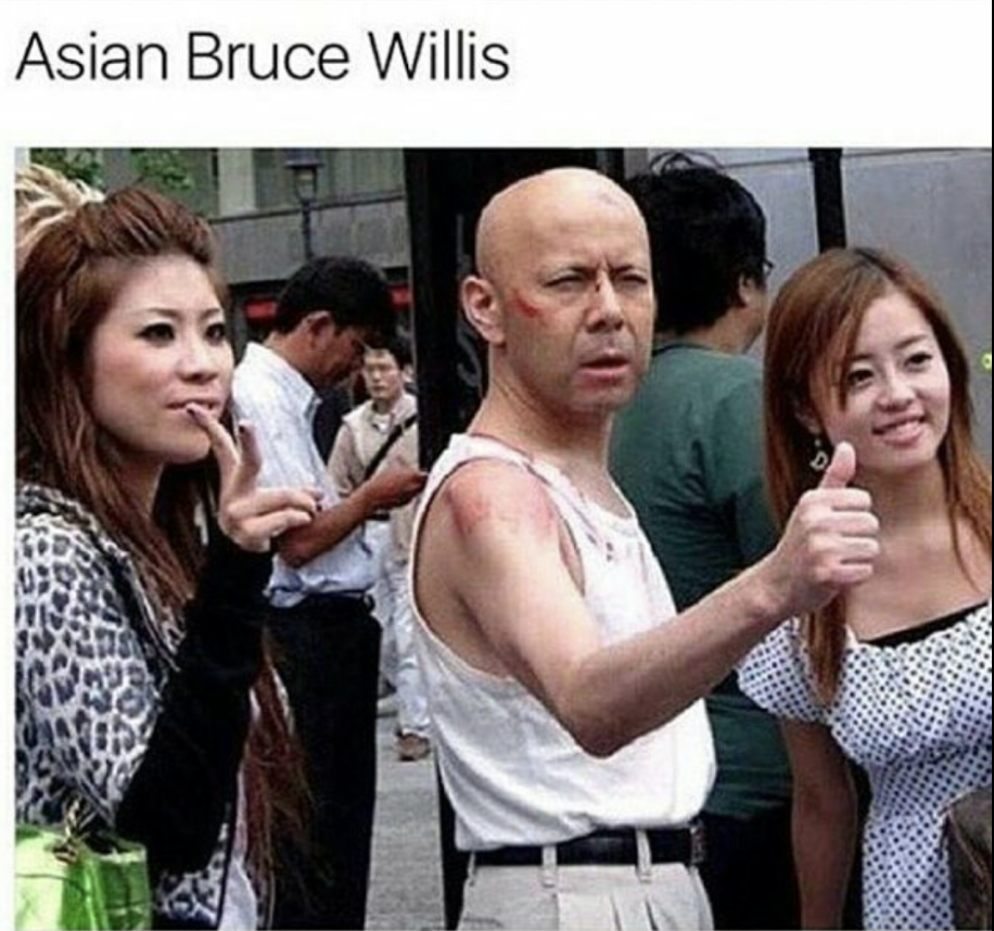 dank meme - asian bruce willis - Asian Bruce Willis