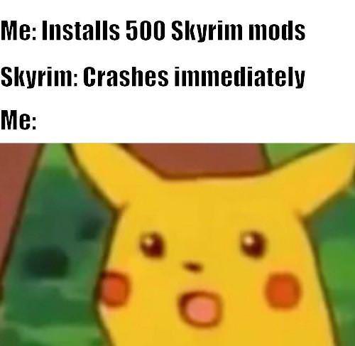 we re gonna farm forever - Me Installs 500 Skyrim mods Skyrim Crashes immediately Me