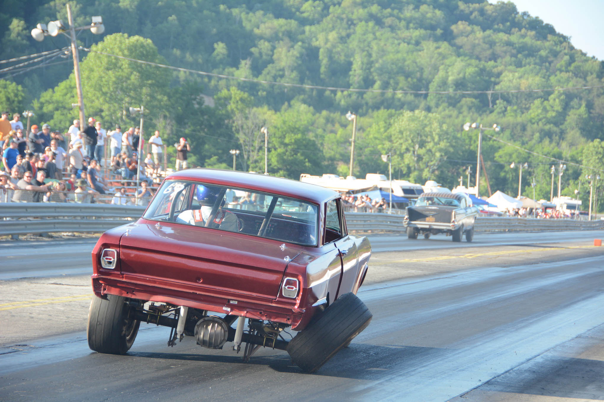 drag racing rear axle broke - Fe