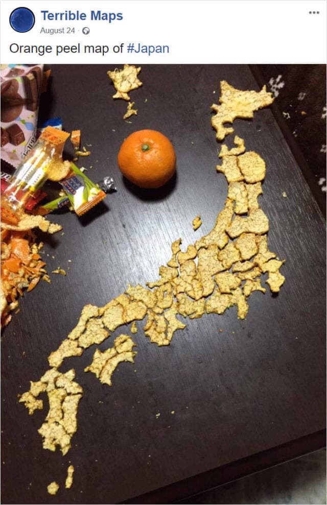 orange peel map japan - Terrible Maps August 24 Orange peel map of