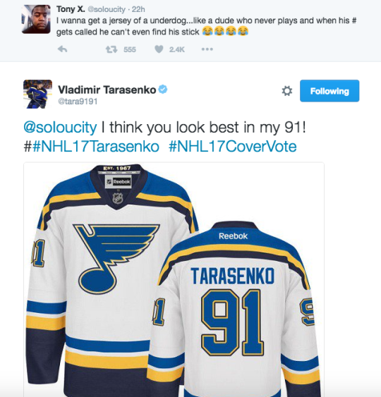 st louis blues white jersey - Tony X. soloucity. 22h I wanna get a jersey of a underdog... a dude who never plays and when his # gets called he can't even find his stick t3 h Vladimir Tarasenko tara9191 ing I think you look best in my 91! # Reebok Reebok 