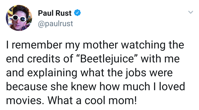 wholesome meme of a donald trump veto bills - Paul Rust I remember my mother watching the end credits of Beetlejuice" with me and explaining what the jobs were because she knew how much I loved movies. What a cool mom!