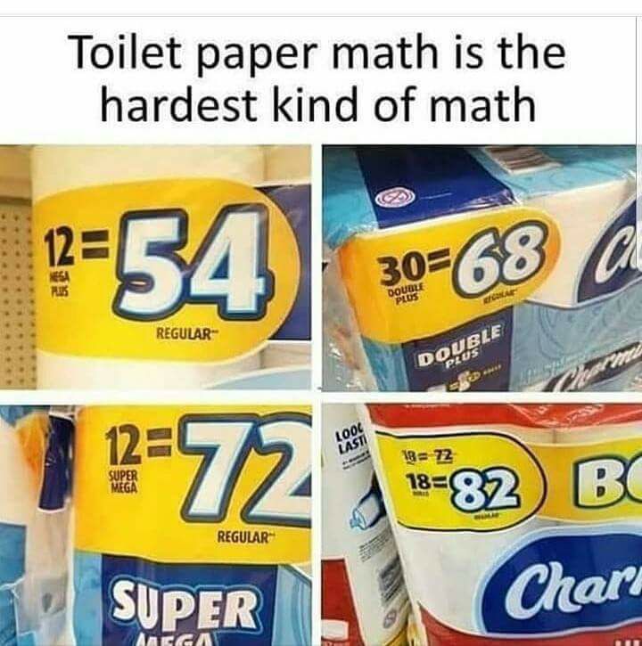 Math is hard. 