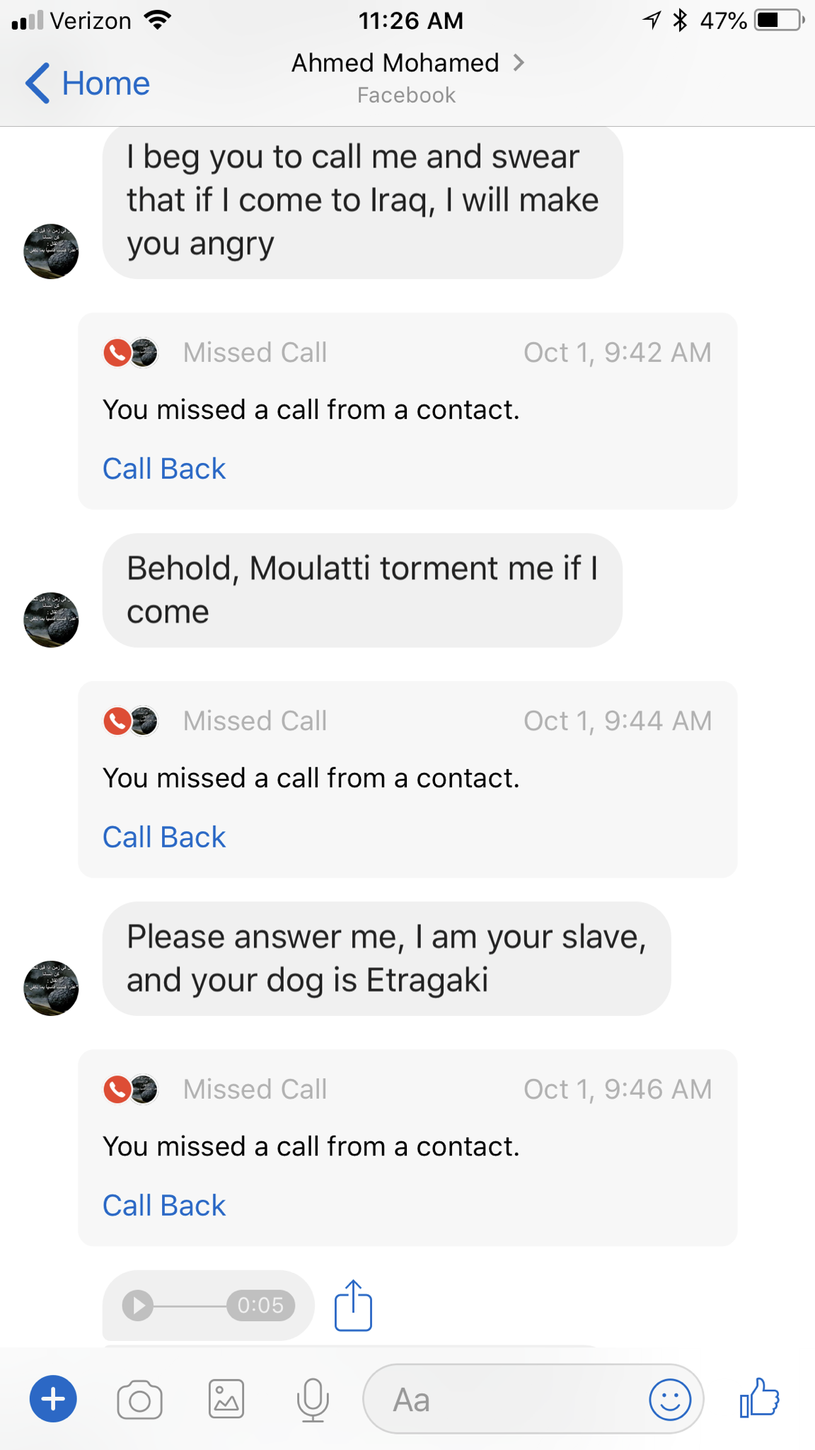 Woman Accepts Friend Request From Random Creep In Iraq, It Immediately Gets Out Of Hand