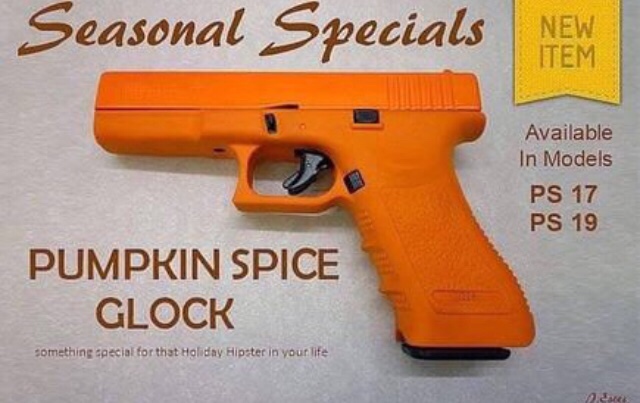 pumpkin spice glock - Seasonal Specials New Item Available In Models Ps 17 Ps 19 Pumpkin Spice Glock something special for that Holiday Hipster in your life 2. En