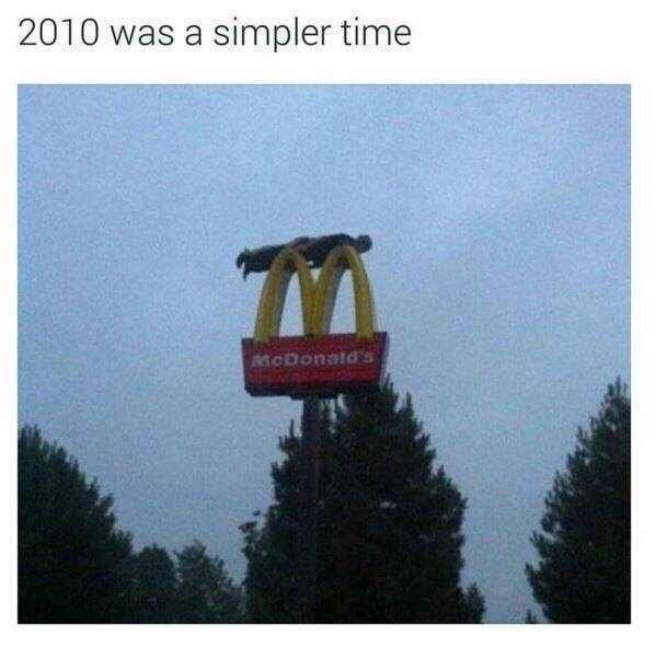 planking funny - 2010 was a simpler time McDonald's
