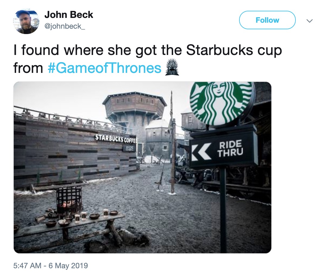 Game of Thrones Starbucks Cup - starbucks logo 2011 - John Beck I found where she got the Starbucks cup from Starbucks Coffee Ride Thru