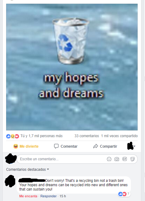 hopes and dreams recycle bin