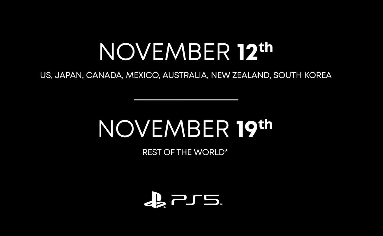 November 12th Us, Japan, Canada, Mexico, Australia, New Zealand, South Korea November 19th Rest Of The World B. Pss.