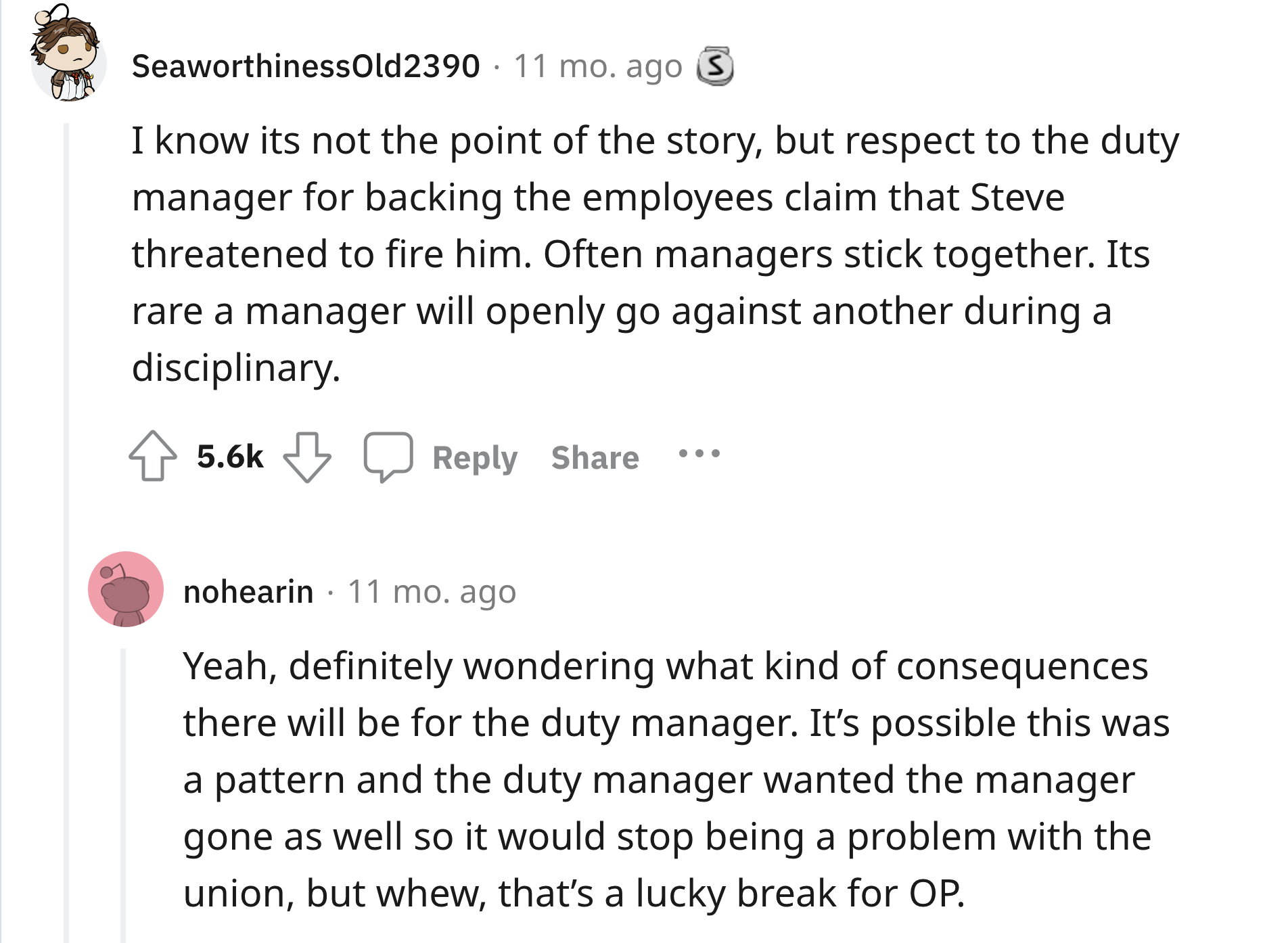 Boss Illegally Demands Doctor’s Note, So Doctor Recommends 2 Weeks Off - document - SeaworthinessOld2390 I know its not the point of the story, but respect to the duty manager for backing the employees claim that Steve threatened to fire him. Often manage
