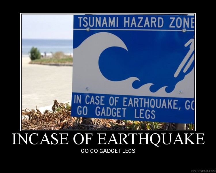 in case of tsunami, you're screwed.