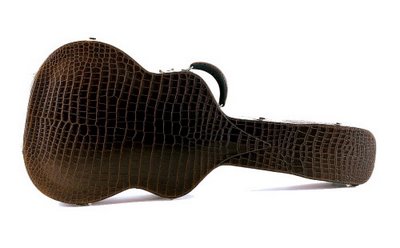 $100k Crocodile skin guitar case