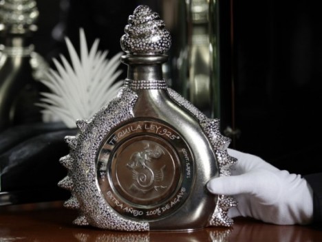 Platinum, Diamond Tequila bottle,$3.5 million dollars, made in mexico, however no one can afford it