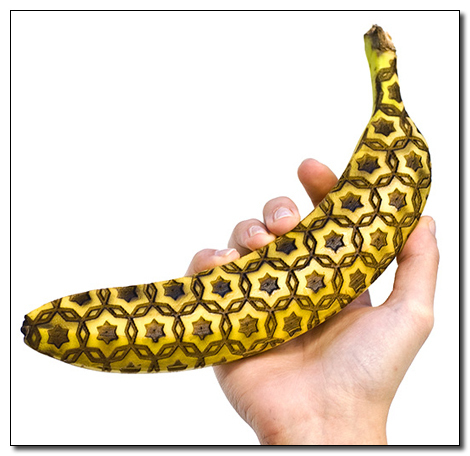 laser engraved banana