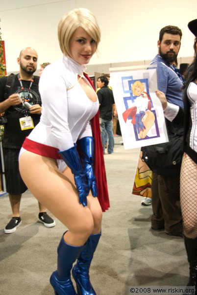 Sexy Power Girl Cosplay