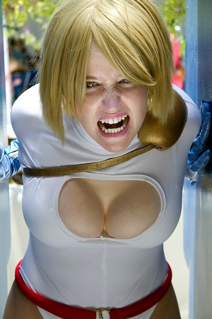 Sexy Power Girl Cosplay