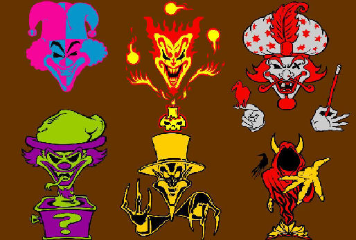 All six cards Juggalos