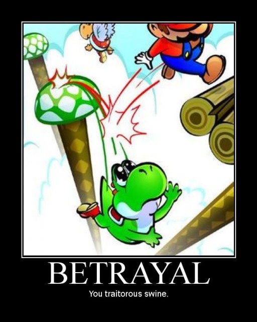 Mario Will Do Anything To Win...Even Kill His Beloved Pet.