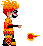 Orange Fire Clown