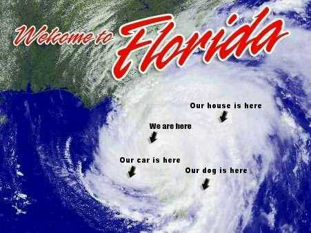 hurricane meme florida - wer Florida Our house is here We are here Our car is here Our dog is here
