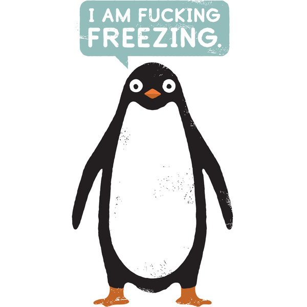 your freezing at work - I Am Fucking Freezing.