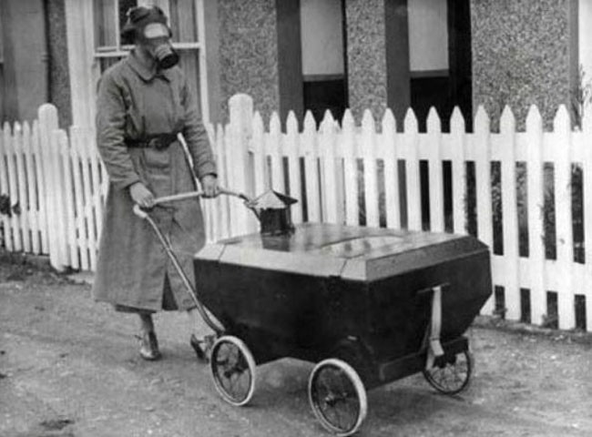 A pram to protect babies from a toxic gas attack