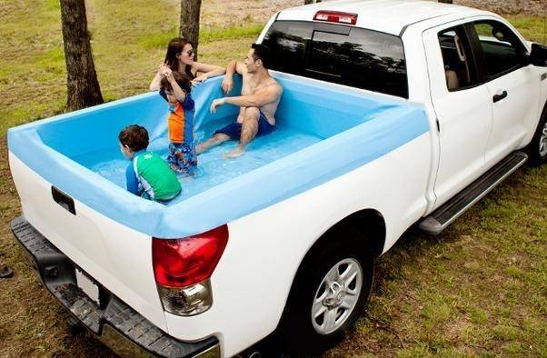 Pool for a truck.