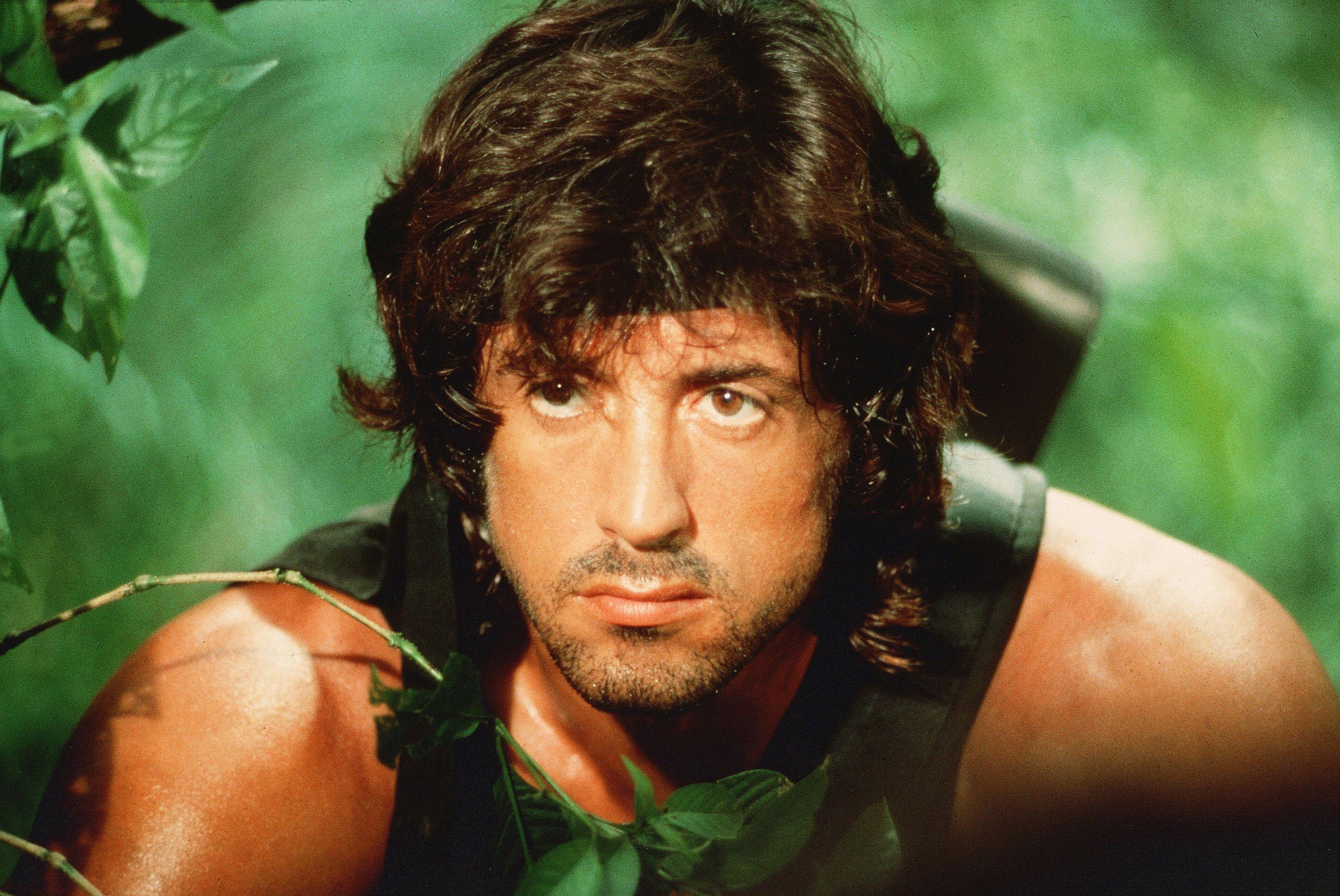 Rambo First Blood:
When the police are spraying Rambo's back with the fire hose, if you look closely you 

can see pieces of his "scars" coming off.